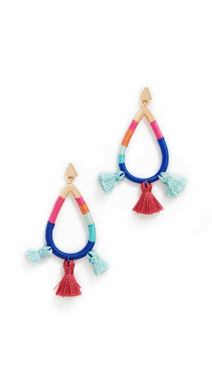 Rebecca Minkoff Tubular Wrapped Earrings