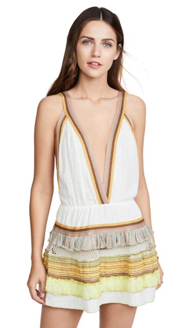 Chio Mini Dress With Multi Ruffle