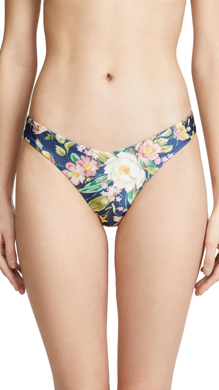 Zimmermann Zinnia Floral Flexi Bikini Bottoms