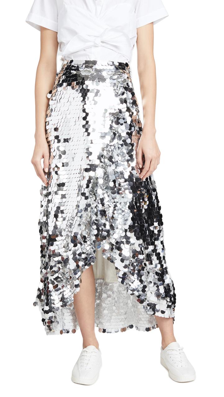 Anouki Asymmetric Ruffle Skirt