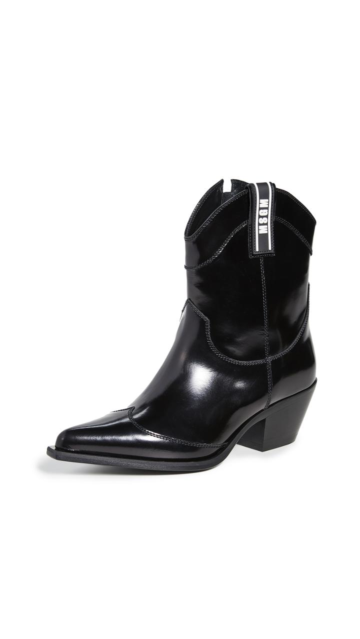 Msgm Western Ankle Booties