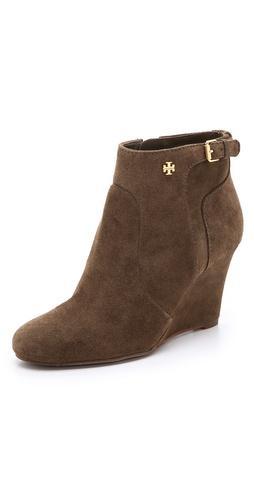Tory Burch Milan Suede Wedge Booties