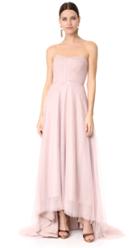 Monique Lhuillier Bridesmaids Strapless Sweetheart High Low Dress