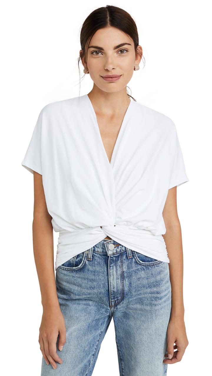 Susana Monaco Twist Front Dolman Top