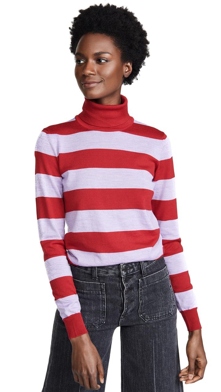 Stella Jean Striped Turtleneck