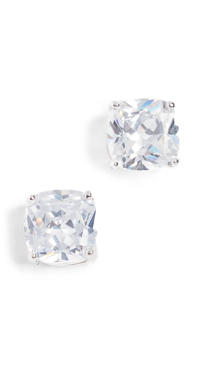 Kenneth Jay Lane Cushion Cz Stud Earrings