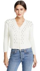 Michaela Buerger Hand Knit Crystal Cashmere Cardigan