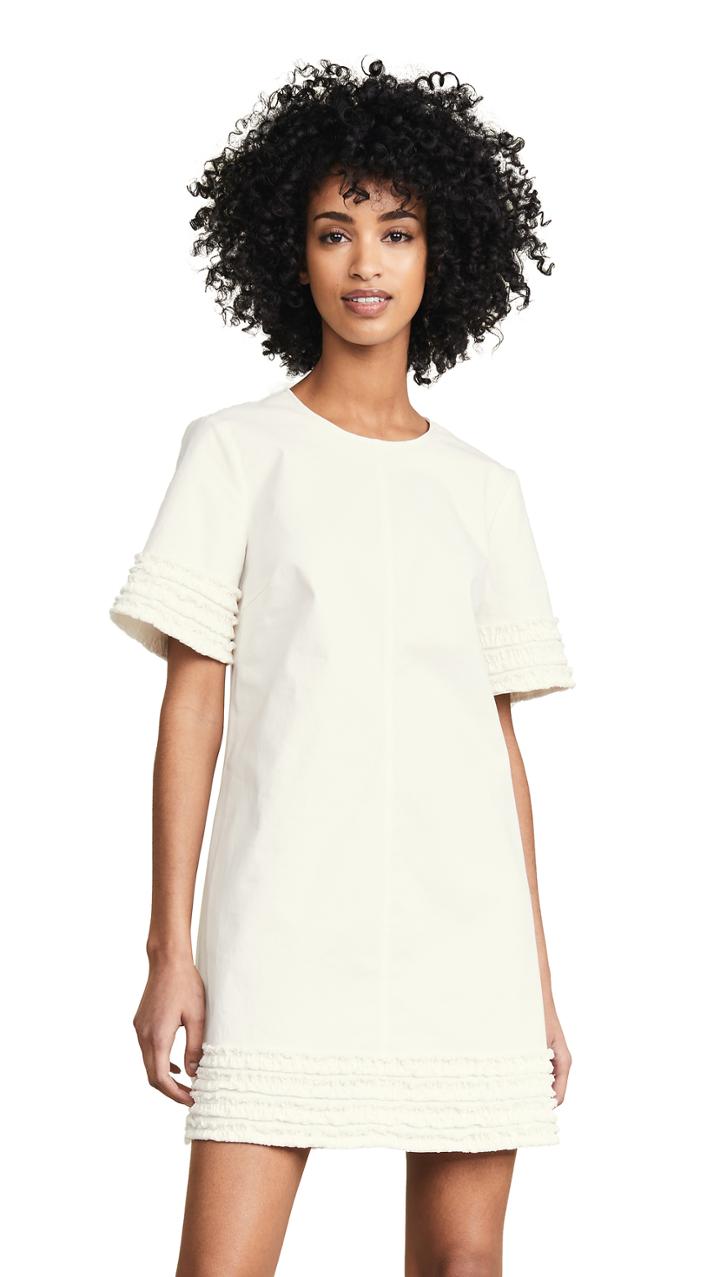 Cinq A Sept Tous Les Jours Miliitary Twill Ashton Dress
