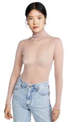 Jonathan Simkhai Shimmer Tulle Turtleneck