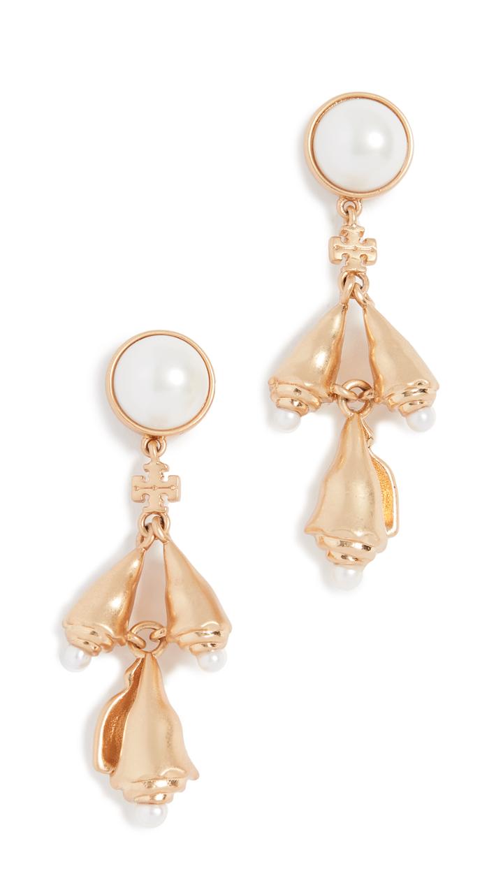 Tory Burch Poetry Of Things Pearl Earrings