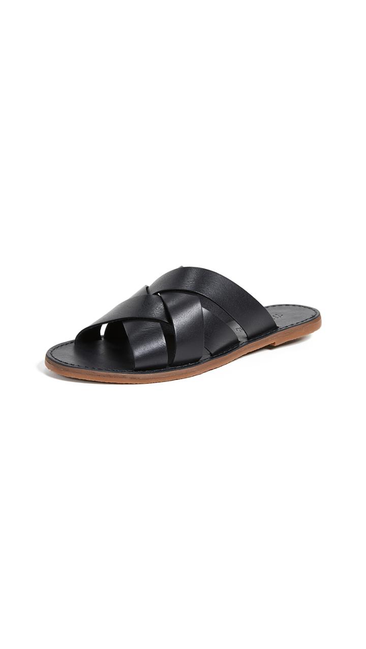 Madewell The Boardwalk Woven Slide Sandals