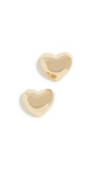 Gorjana Heart Charm Stud Earrings