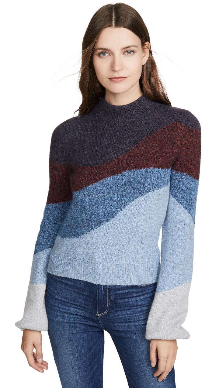 Veronica Beard Alexey Crew Neck Pullover