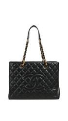 What Goes Around Comes Around Chanel Black Caviar Tote