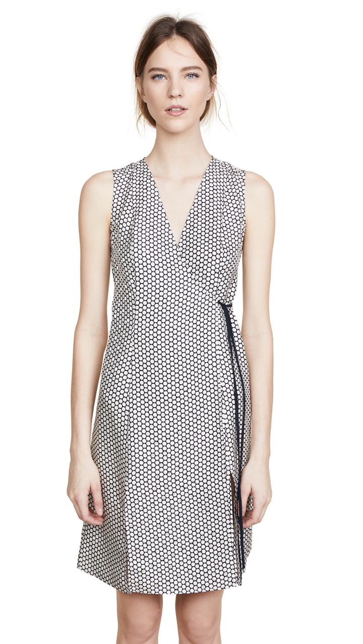 Diane Von Furstenberg Side Tie Flare Dress