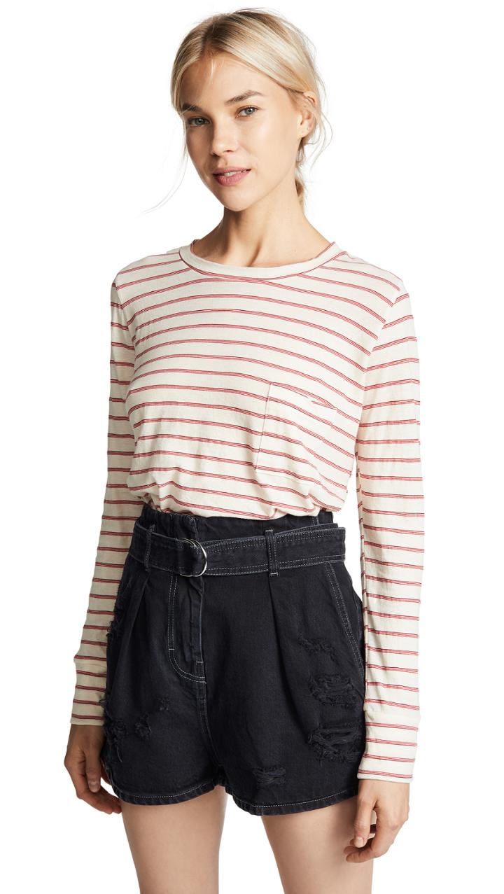Lna Retro Stripe Tee