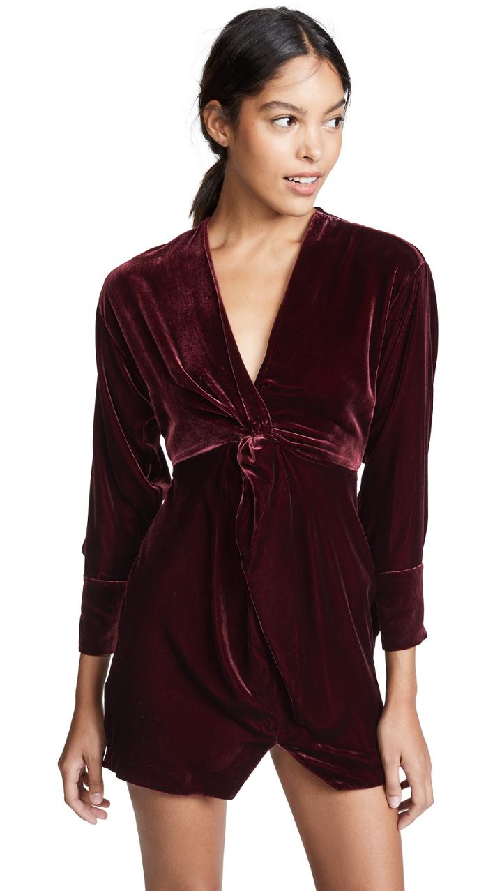 Nicholas Silk Velvet Twist Front Dress
