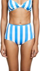 Solid Striped Brigette Bikini Top
