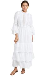 Temptation Positano Linen Crew Neck Bell Sleeve Dress