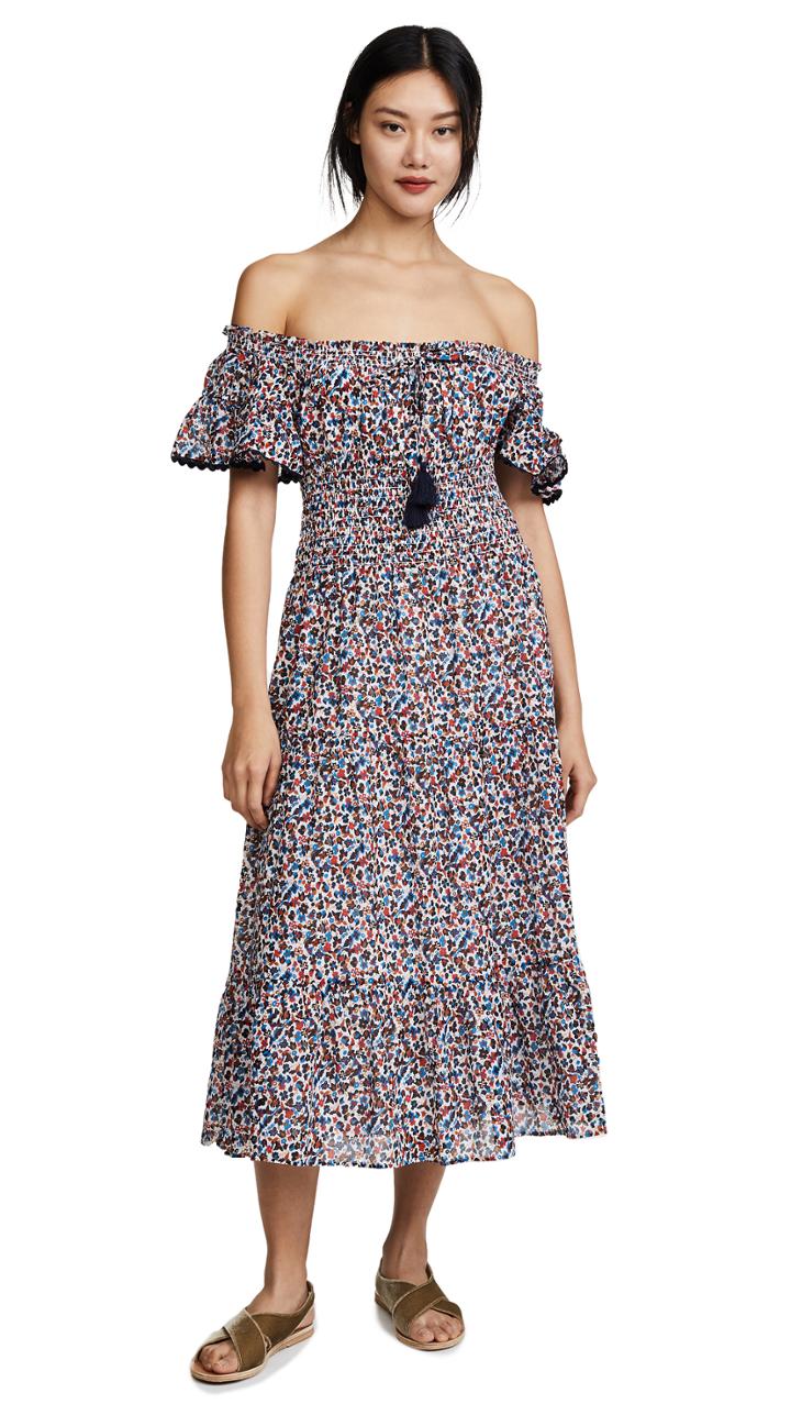 Tory Burch Wildflower Smocked Dress