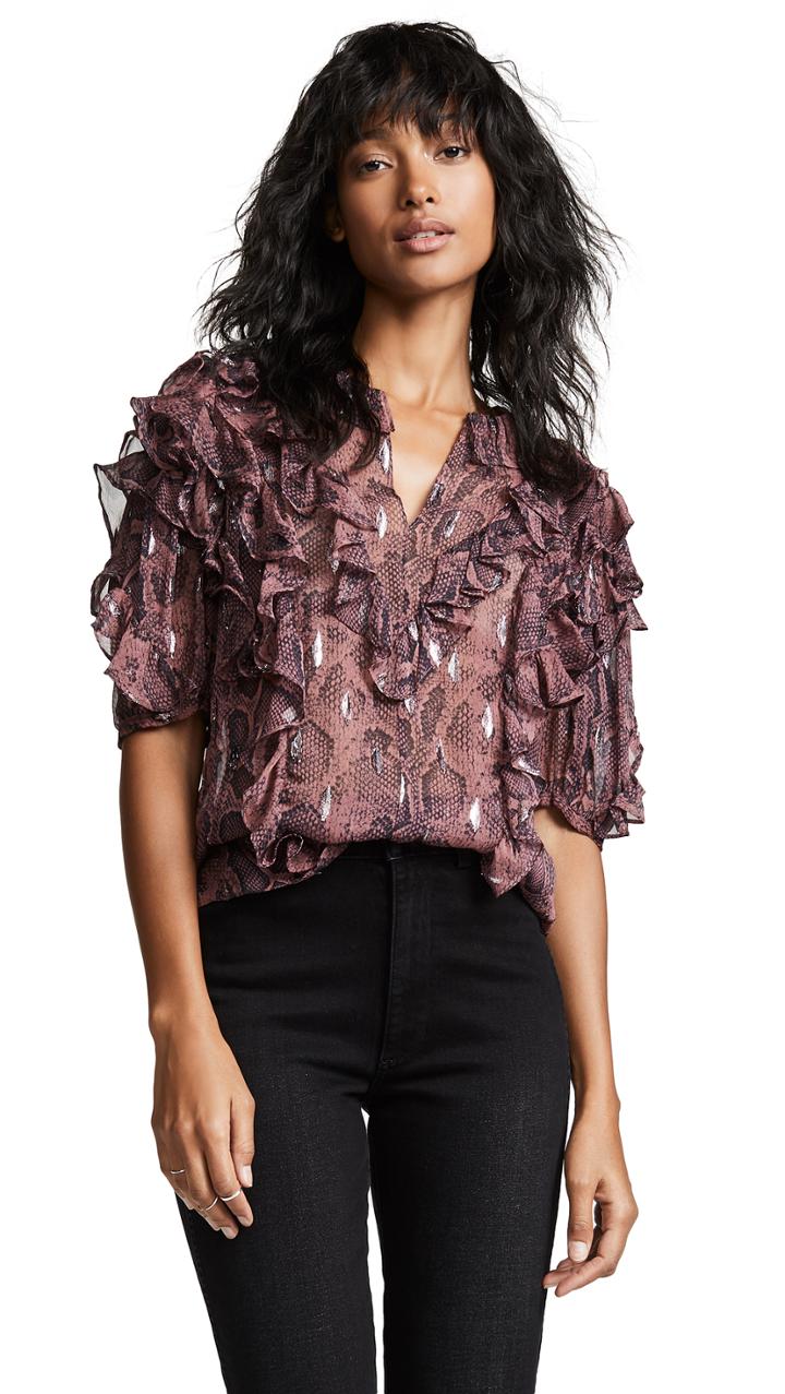 Rebecca Taylor Snake Blouse
