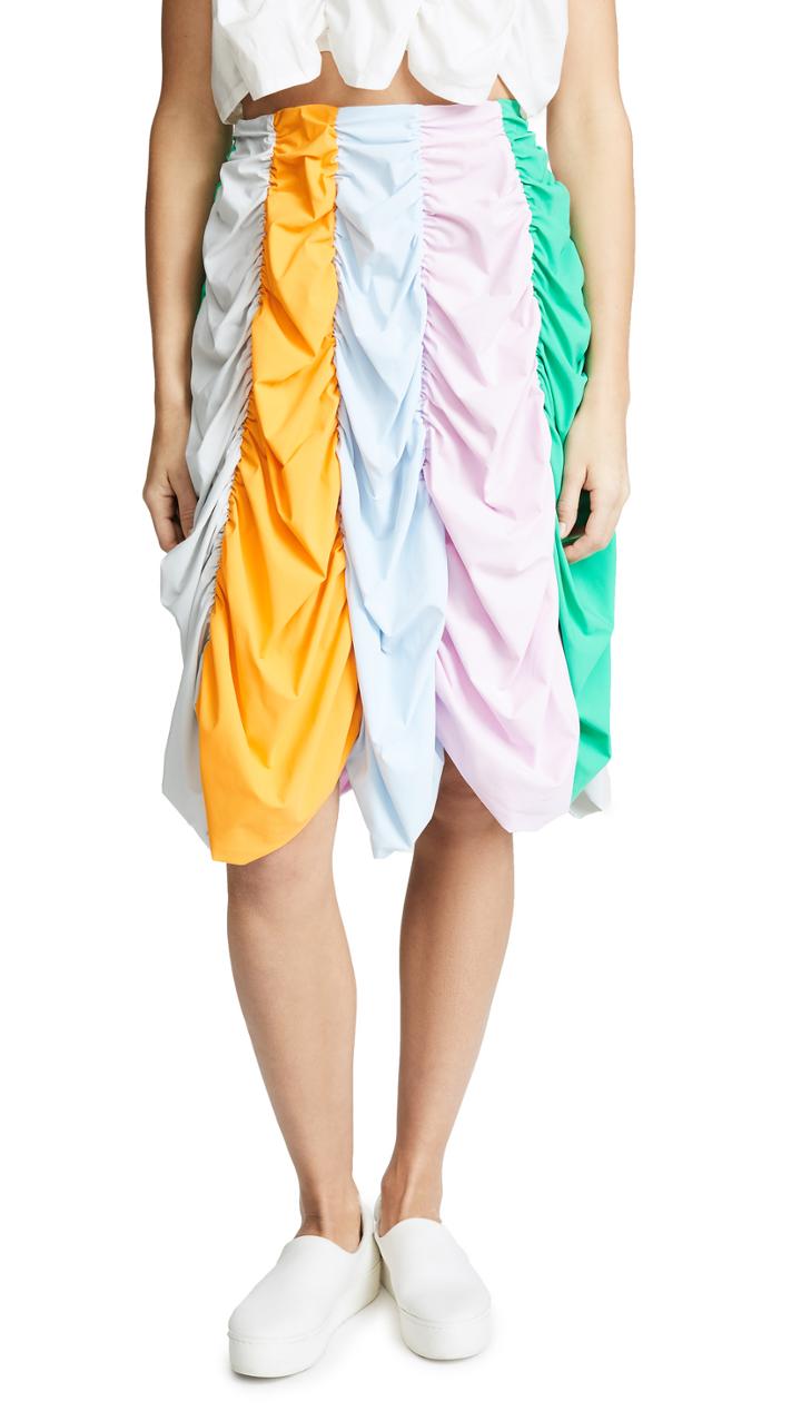 Paskal Draped Mid Length Skirt