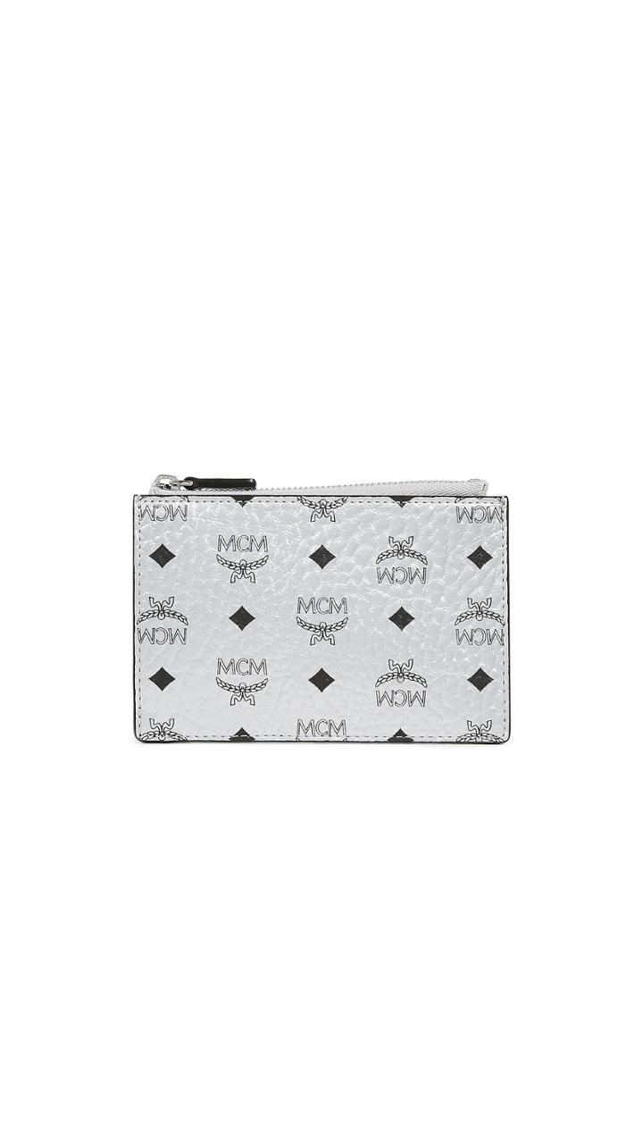 Mcm Visetos Original Zipped Key Wallet