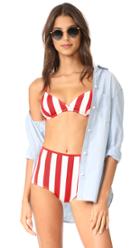 Solid Striped The Brigitte Bikini Top