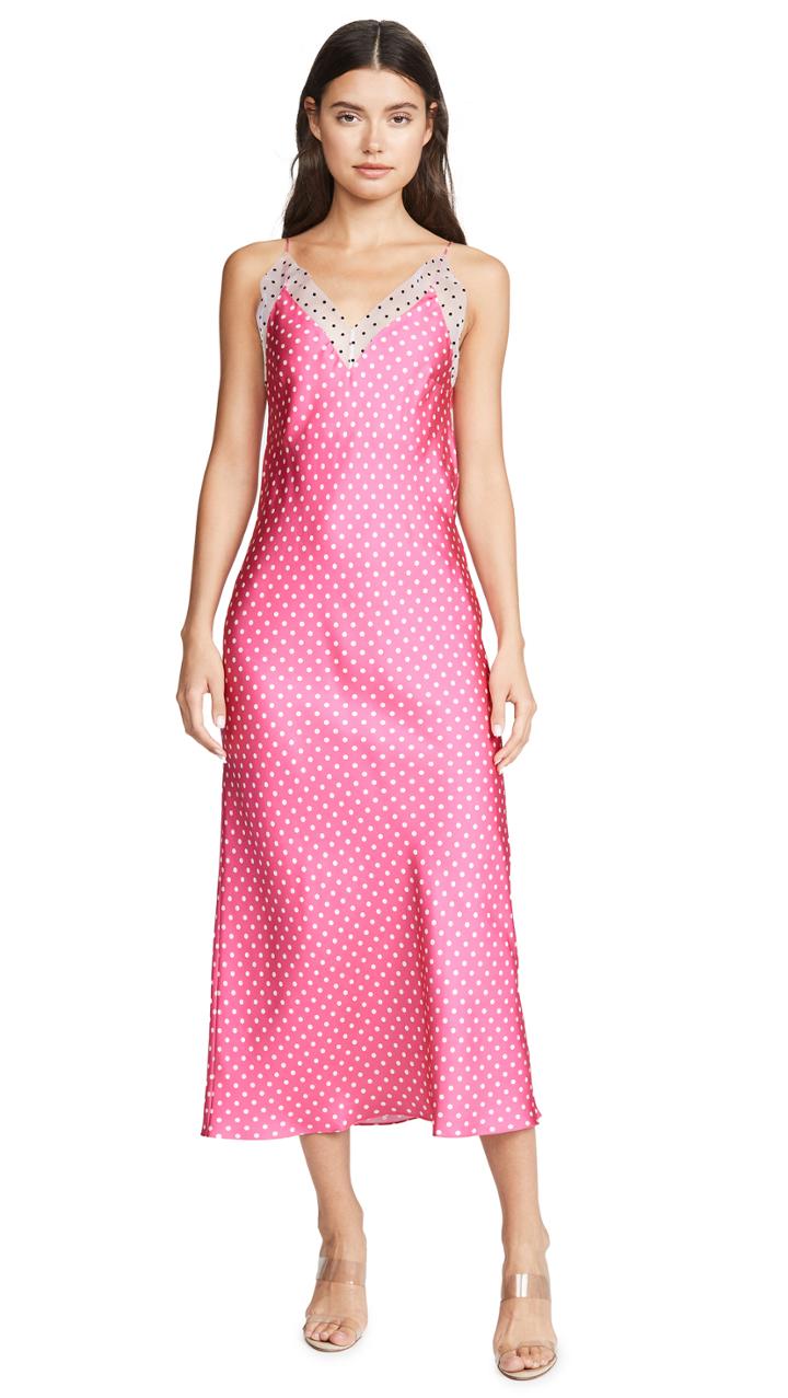 Walk Of Shame Polka Dot Slip Dress