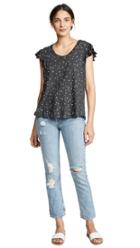 Sundry Raw Ruffle Tee
