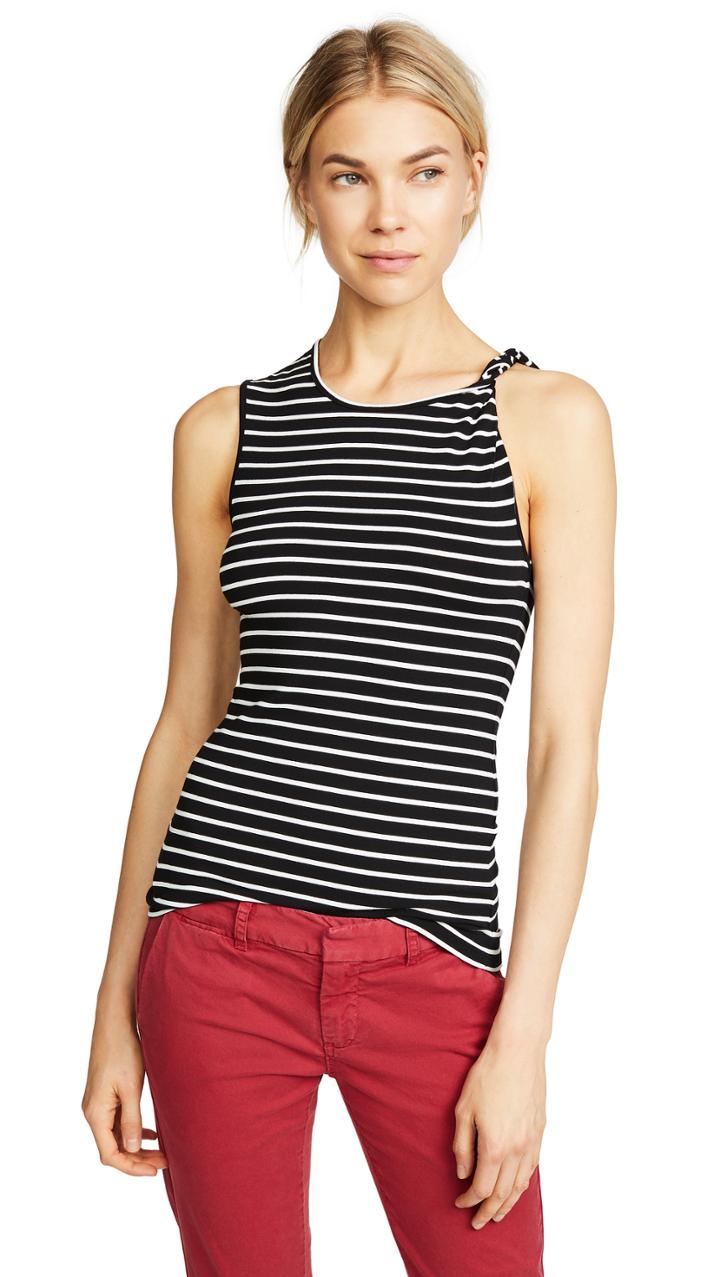 Frame Knot Shoulder Tank Top