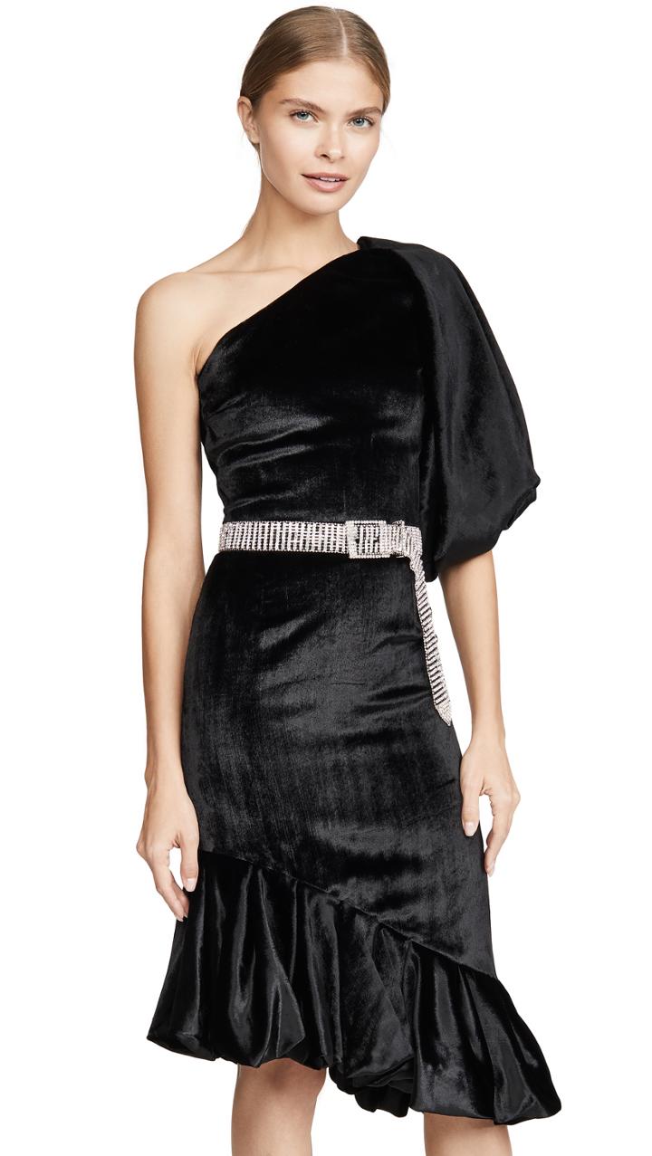 Giuseppe Di Morabito One Shoulder Midi Dress