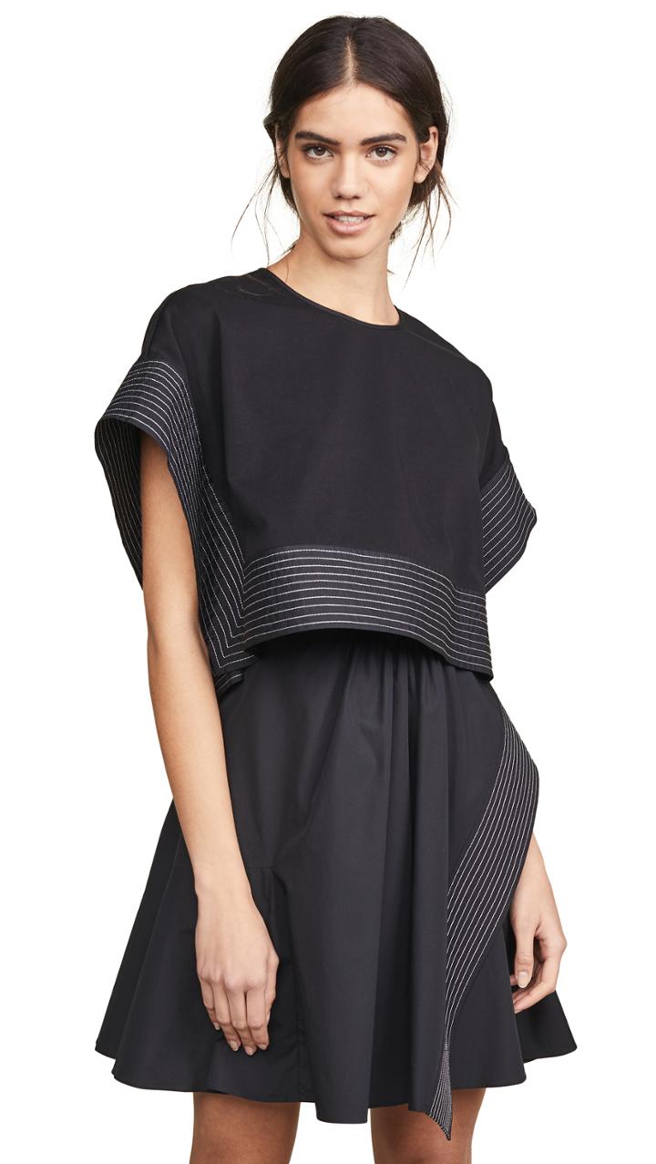 3 1 Phillip Lim Poplin Box Cropped Top Dress