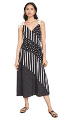Solid Striped Bias Dress