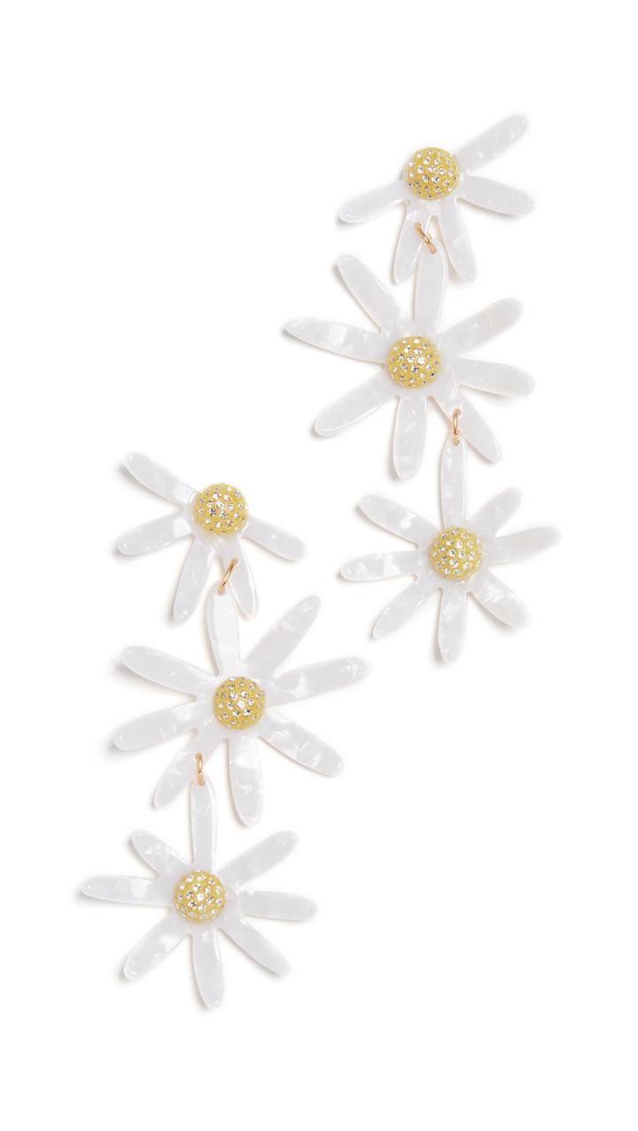 For Love Lemons Lucite Daisy Earrings