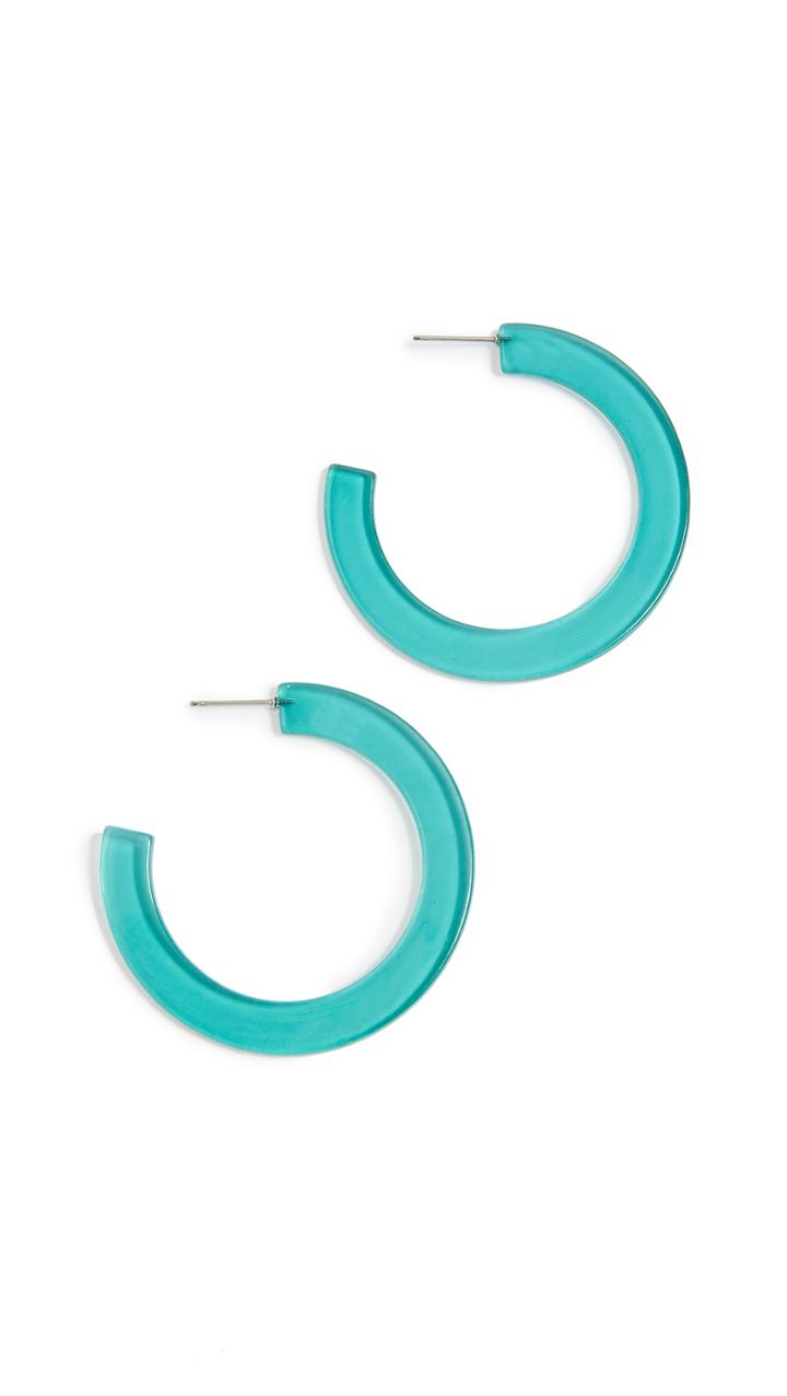 Shashi Acrylic Hoop Earrings