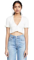 For Love Lemons Brandi V Neck Crop Tee
