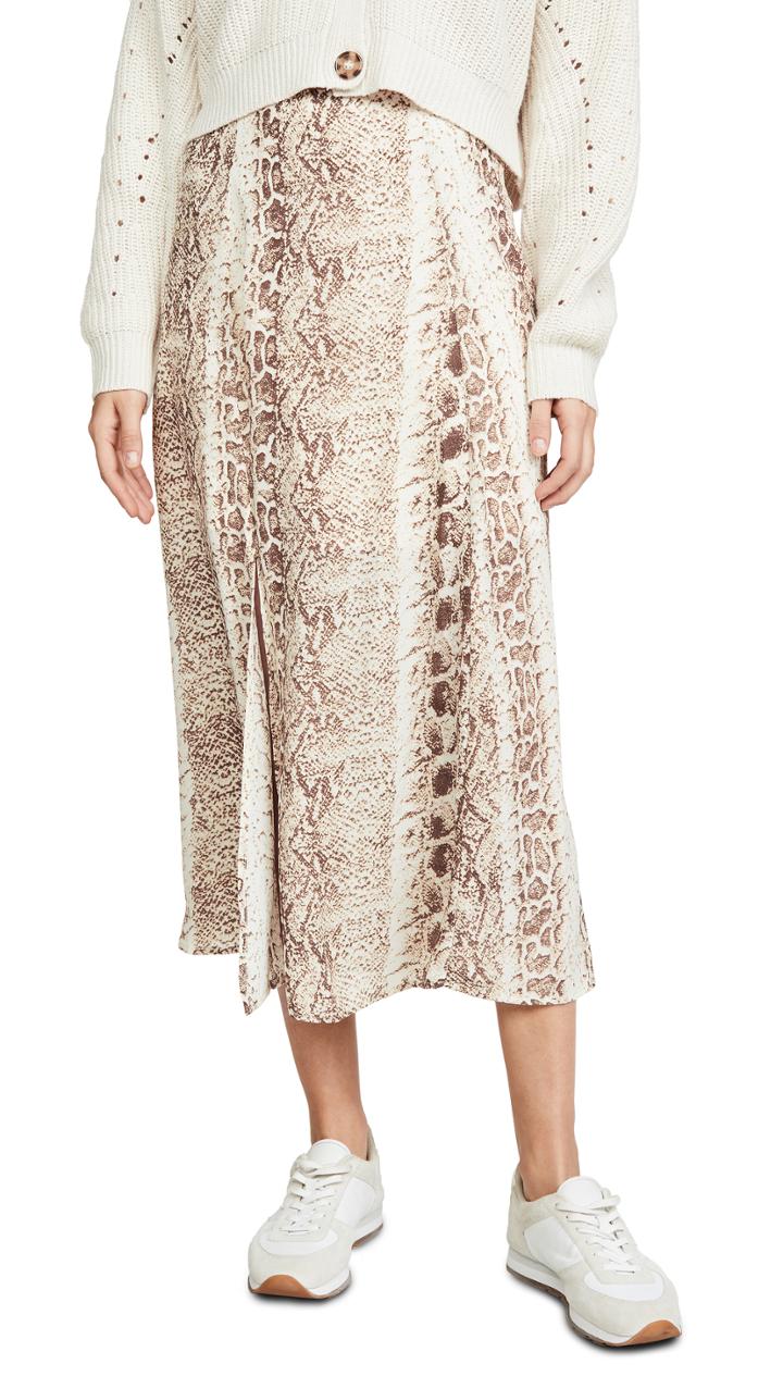Re:named Re: Named Ethan Snake Midi Skirt