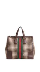 What Goes Around Comes Around Gucci Houndstooth 70s Web Tote