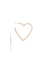 Jennifer Zeuner Jewelry Larissa Medium Heart Hoop Earrings