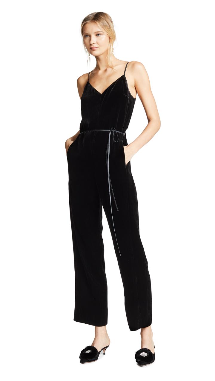 Rag Bone Jamie Velvet Jumpsuit