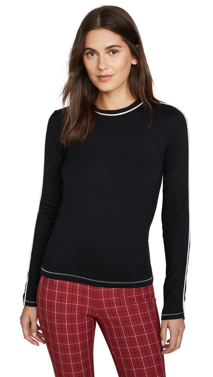 Rag Bone Jean Sporty Slim Long Sleeve Top