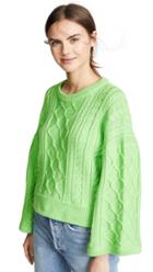 I Love Mr Mittens Cabled Kimono Sleeve Pullover