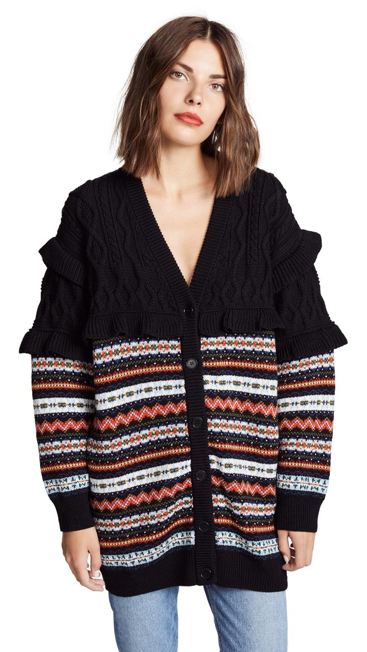 Philosophy Di Lorenzo Serafini Multi Stripe Cardigan