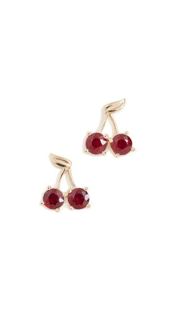 Established Cherry Stud Earrings