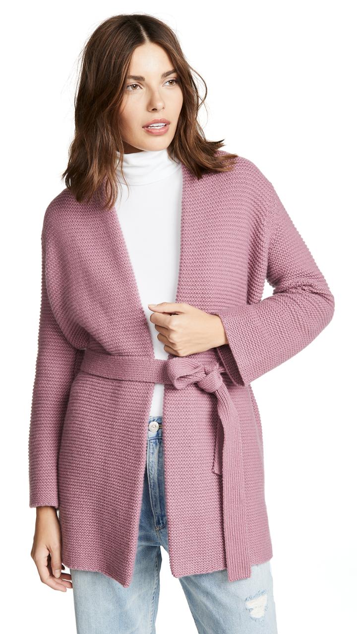 Tse Cashmere Chunky Cashmere Robe Cardigan With Belt