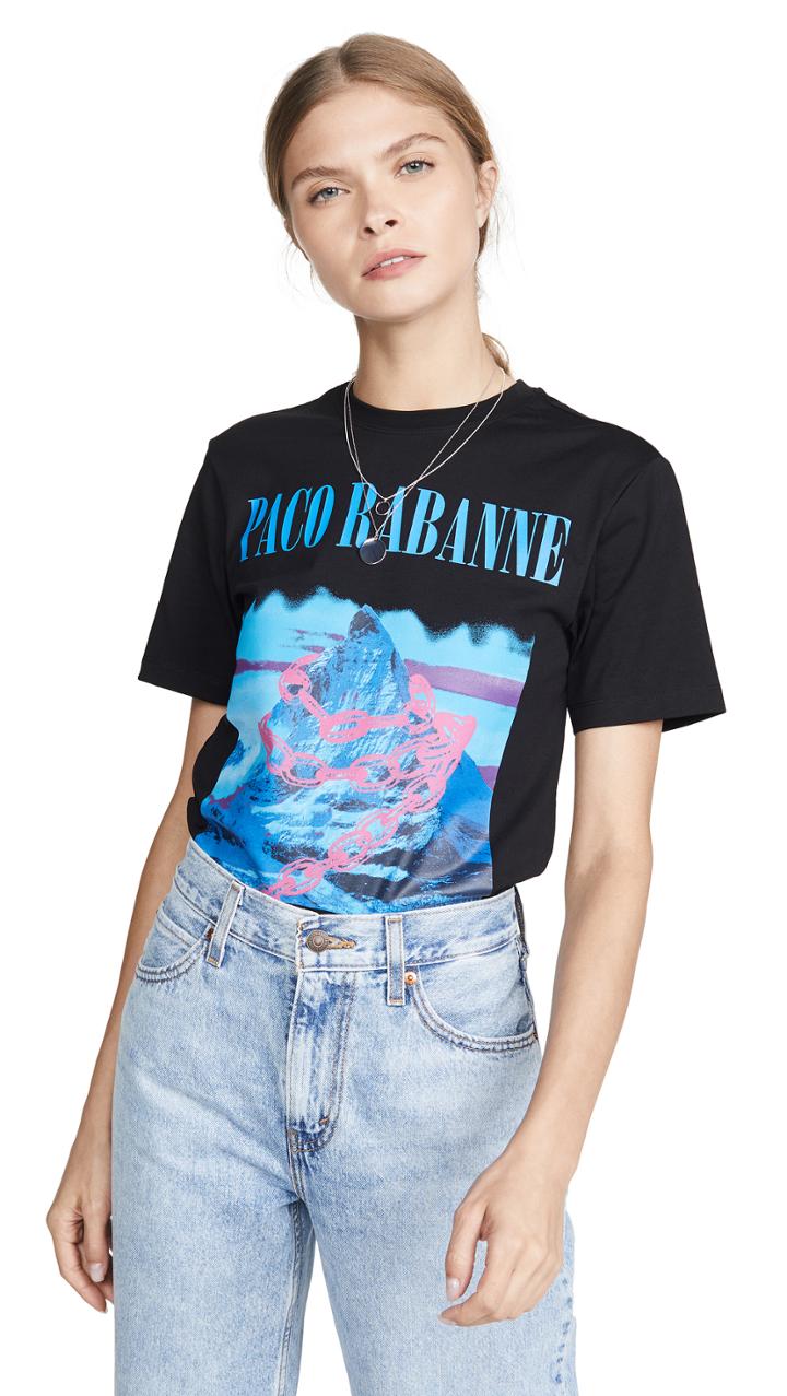 Paco Rabanne Montagne Print Tee