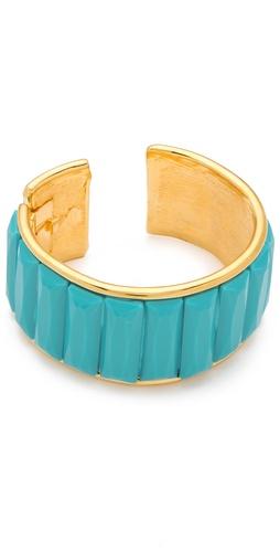 Kenneth Jay Lane Turquoise Deco Cuff
