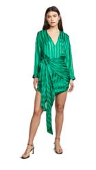 Michelle Mason Long Sleeve Mini Wrap Dress