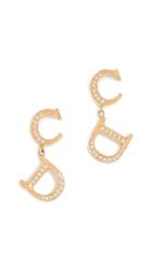 What Goes Around Comes Around Dior Cd Drop Earrings
